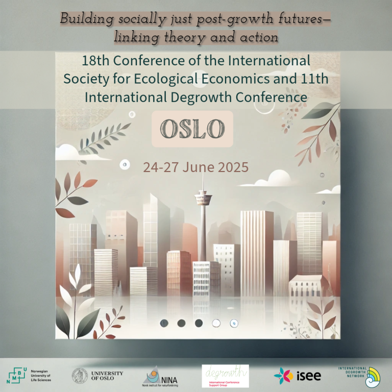 We welcome Special Session submissions! This call will close on 31 October 2024. You can submit your contribution here: https://www.conftool.pro/isee-degrowth2025/